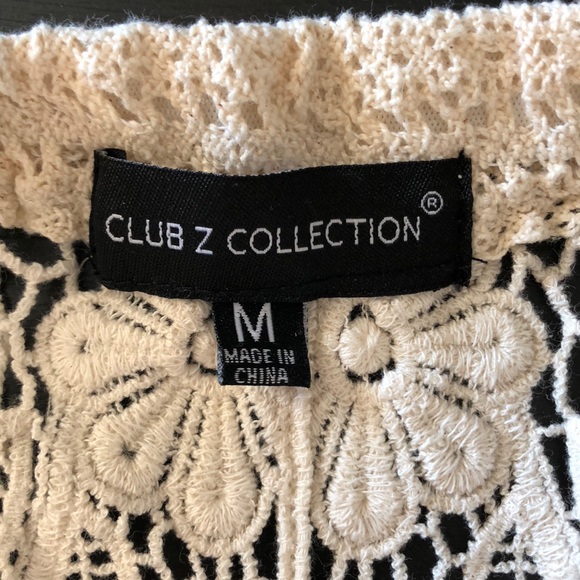 Club z collection crochet swimwear cover up shorts - Picture 3 of 3